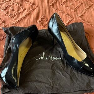 Cole Haan Women's Glossy Black Heels